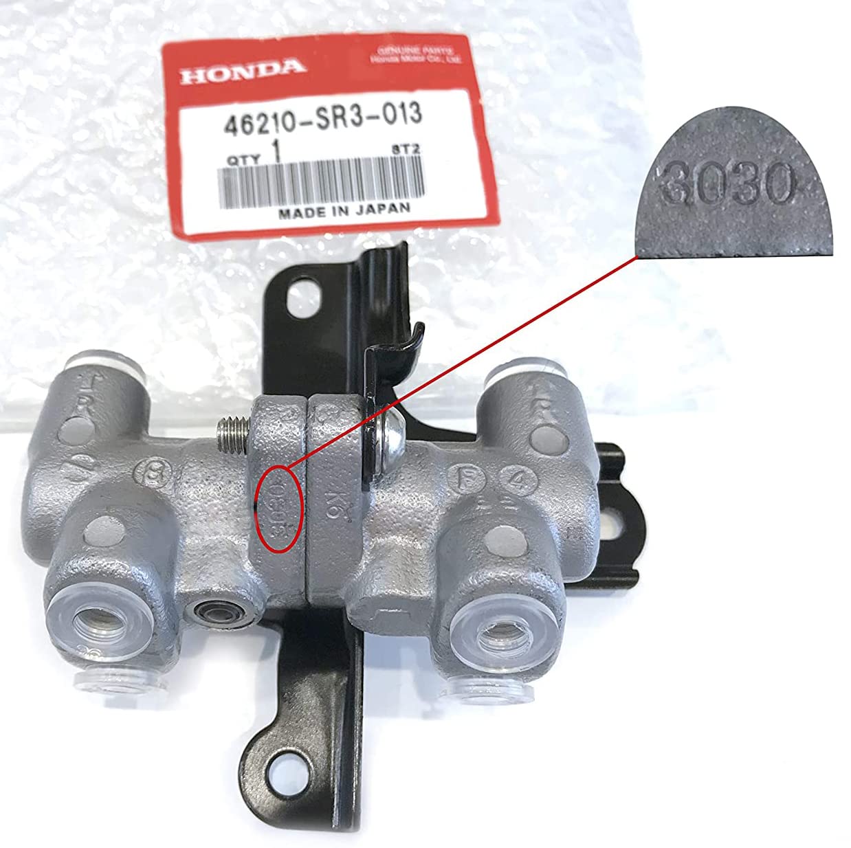 Amazon.com: Honda Genuine 46210-SR3-013 Dual Proportioning Valve
